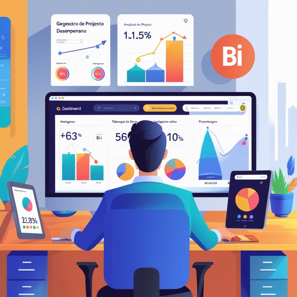 Dashboards e BI para Monitorar KPIs em Projetos